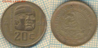 Мексика 20 сентаво 1983 г., до 04.03.2019 г. 22.00 по Москв - Мексика 20 сентаво 1983  5374