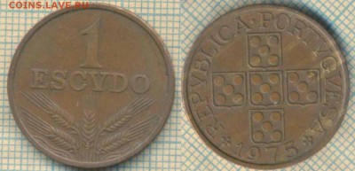 Португалия 1 эскудо 1975 г., до 04.03.2019 г. 22.00 по Моск - Португалия 1 эскудо 1975  5376