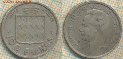 Монако 100 франков 1956 г., до 05.03.2019 г. 22.00 по Москв - Монако 100 франков 1956  5385