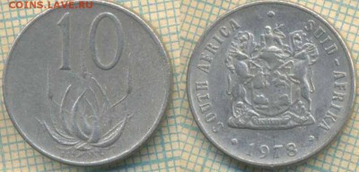 ЮАР 10 центов 1978 г., до 05.03.2019 г. 22.00 по Москве - ЮАР 10 центов 1978  5396