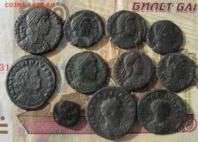 одиннадцать римских пока ещё монет и горстка "трупов" - 1