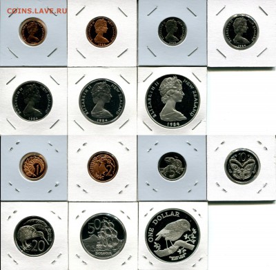 Н.Зеландия набор 1984 пруф до 03.03.19 22-00 мск - NZ set 1984