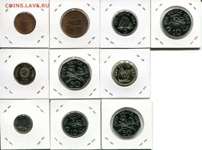 Гернси подборка 1п-1Ф 1985-1997 до 03.03.19 22-00 мск - Guernsey 1985+r