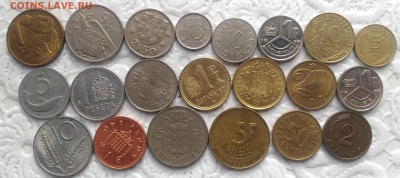 Иностранные монеты 21 шт., до 22.00 по МСК 02.03.2019 - Инострань 21 шт. (2)
