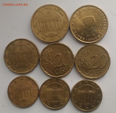 Евроценты Германии и Нидерланды, до 22.00 по МСК 02.03.2019 - Евроценты Германии и Нидерланды, 1,9 евро (2)