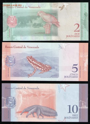 ВЕНЕСУЭЛА 2,5,10,20,50 БОЛИВАР 2018 UNC - 22 001