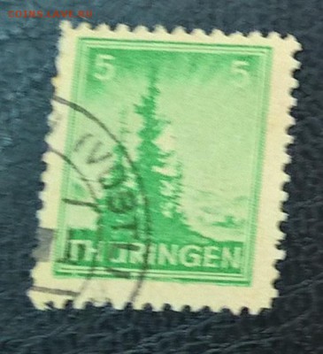 Германия 1945 сов зона Тюрюнгия 1м 5пф - 182