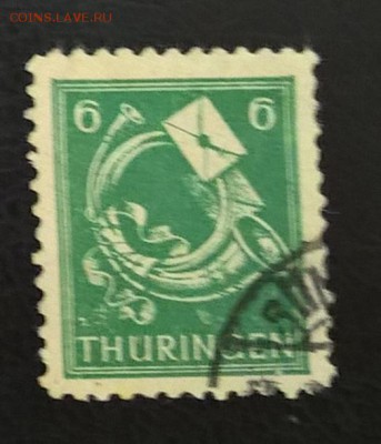 Германия 1945 сов зона Тюрюнгия 1м 6пф - 183