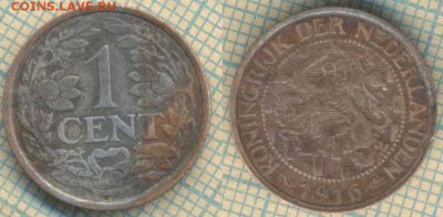 Нидерланды 1 цент 1916 г., до 05.03.2019 г. 22.00 по Москве - Нидерланды 1 цент 1916  5400