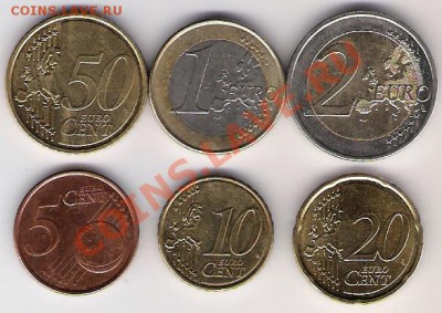 Набор евромонет Кипра (до 14.06.20011 в 22-00) - Кипр