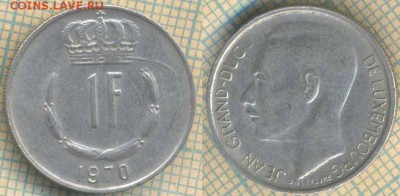 Люксембург 1 франк 1970 г.,до  06.03.2019 г. 22.00 по Москве - Люксембург 1 франк 1970  5417
