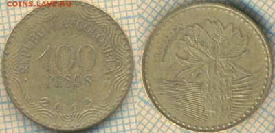 Колумбия 100 песо 2013 г., до 06.03.2019 г. 22.00 по Москве - Колумбия 100 песо 2013  5419