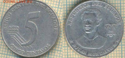 Эквадор 5 сентаво 2003 г. , до 06.03.2019 г. 22.00 по Москве - Эквадор 5 сентаво 2003  5431