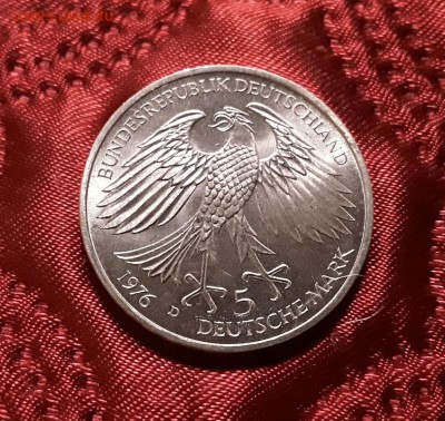 ФРГ. 5 марок 1976 г. Кристоф. До 05.03.19. - 20190228_212923