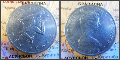 Остров Мэн 10 пенсов, 1976 - 4