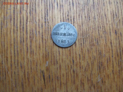 Гамбург, 1 дрейлинг 1851г серебро до 08-03-2019 в 22-00 мск - решка