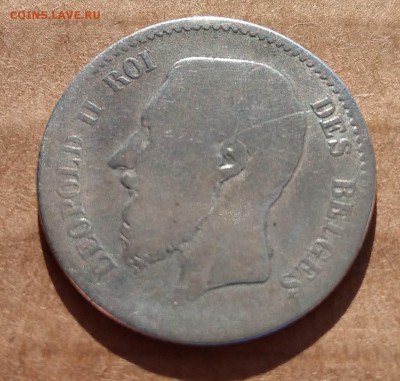 Бельгия 1 франк 1866 до 22-00 05.03 - IMAG0396_2
