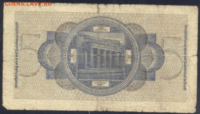 Германия 5 марок 1939-45 г. (Для оккупированных территорий) - 5 м. 1939