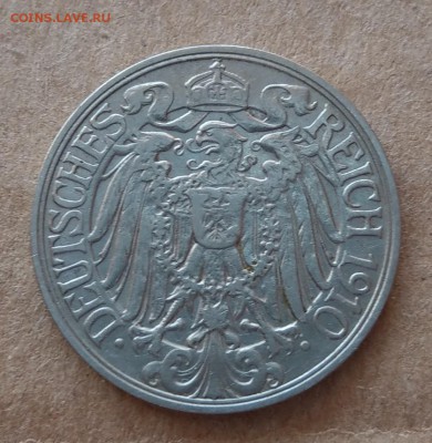 Германия 25 пфеннигов 1910А до 22-00 05.03 - IMAG0426_2