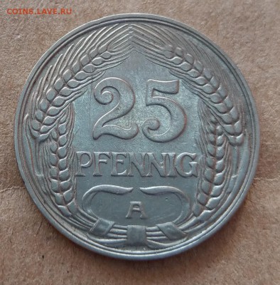 Германия 25 пфеннигов 1910А до 22-00 05.03 - IMAG0427_2
