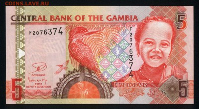 Гамбия 5 даласи 2013 unc 08.03.19. 22:00 мск - 2