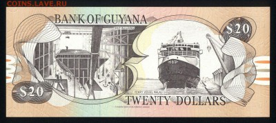 Гайана 20 долларов 2009 unc 08.03.19. 22:00 мск - 1