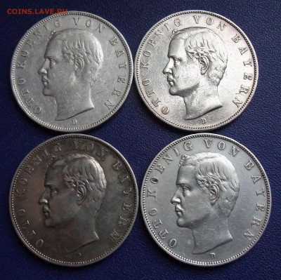Бавария. 4 х 3 Марки 1908-10. Предпродажная. - DSCF6697.JPG