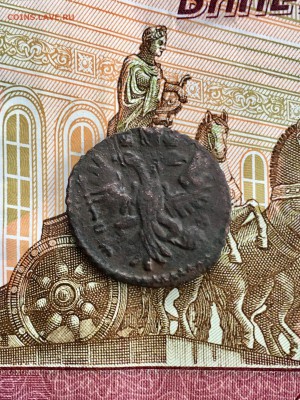 Полушка 1731 года перечекан. До 22:00 09.03.19 - 85FC580C-5480-4B17-B7C6-CA21AAE208A4