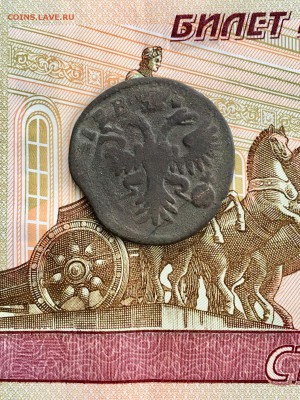 Деньга 1730 года перечекан. До 22:00 09.03.19 - 80CBB885-A8EC-4F2D-8831-D2FC484D9A5A