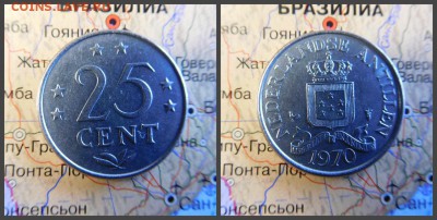 Нидерландские Антильские острова 25 центов, 1970 - 11
