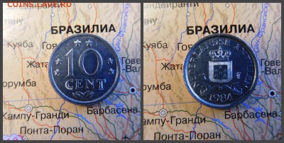 Нидерландские Антильские острова 10 центов, 1984 - 13