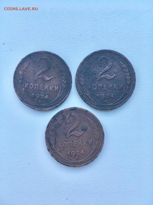 2 копейки 1924 года 3 штуки. До 22:00 09.03.19 - 158550A6-041B-40B3-978D-E6D92148F817