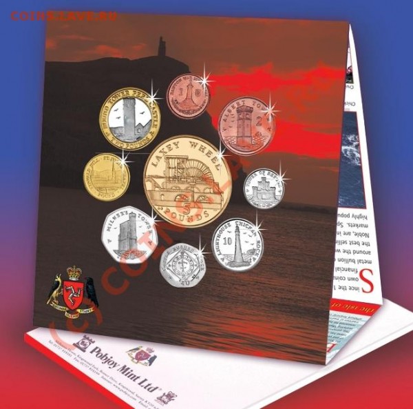 официальный набор монет о-ва МЭН 2008 (1 пенни - 5 фунтов) - Decimal-Set-2008-L_-_27,00