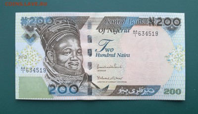 НИГЕРИЯ 200 найра 2012г., ДО 08.03. - Нигерия 200 найра 2012г., А.