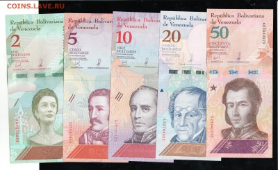 ВЕНЕСУЭЛА 2,5,10,20,50 БОЛИВАР 2018 UNC - 11 001
