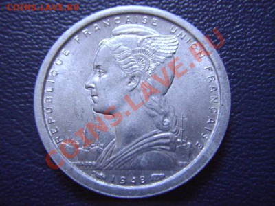 Франц. Экваториальная Африка 1 франк 1948 до 15.06 в 21.00 М - LPIC5932.JPG