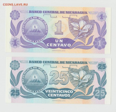 Никарагуа 1 и 25 сентаво 1991 UNC Фикс 25р - IMG_20190205_0003