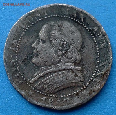 Ватикан 1 сольдо 1867 оценка - sale 012