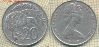 Новая Зеландия 20 центов 1967 г., до 12.03.2019 г. 22.00 по - Нов Зеландия 20 центов 1967  5479