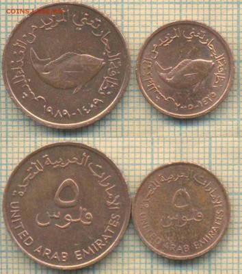 ОАЭ 5 филсов 1989,2005 г., до 12.03.2019 г. 22.00 по Москве - ОАЭ 5 филсов 2 мон 5491