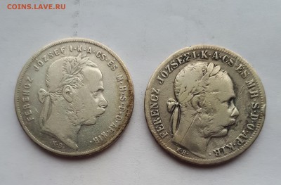 Венгрия 1 форинт 1879,1882  09.03. 22-30 - 20190306_113828