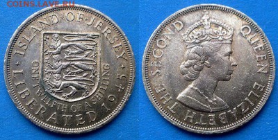 12 шиллинга 1945 года (Освобождение) до 12.03 - Джерси 1.12 шиллинга 1945
