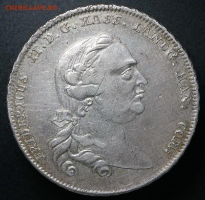 Hessen-Kassel Taler 1766 - аверс
