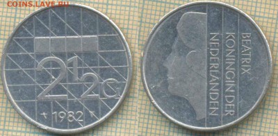 2 гульдена 1982 г., до 12.03.2019 г. 22.00 по - Нидерланды 2 с пол гульдена 1982  5509