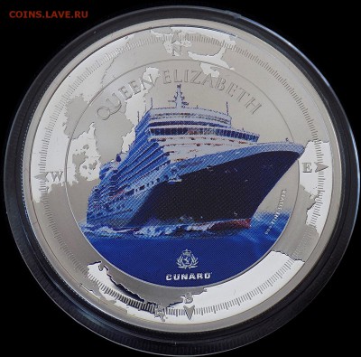 о-в Питкерн 2$ 2013 г. Лайнер Королева Елизавета II Цветная - DSCN4910.JPG