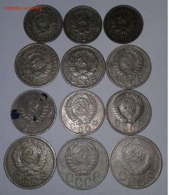 Погодовка 12шт.10к,15к,20к.1932-1948гг. до 13.03.2019 22:00 - 20190307_152352
