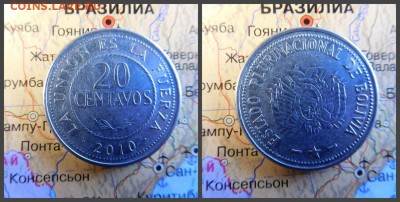 Боливия 20 сентаво, 2010 - 3