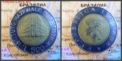 Италия 500 лир, 1996 70 лет Национальному институту статисти - 7