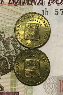 5 сентимос, 1944 год. Венесуэла. UNC - 5CF03FF9-2921-4709-9449-1E1B5727242A