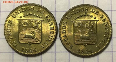 5 сентимос, 1944 год. Венесуэла. UNC - 7286B034-B6BF-49CF-A7BF-DCBC80867E0C